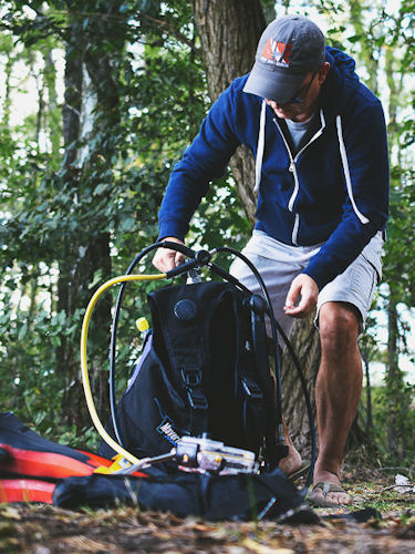 Tauchen in den Tonteichen Körbiskrug