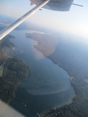 Werbellinsee aus der Luft
